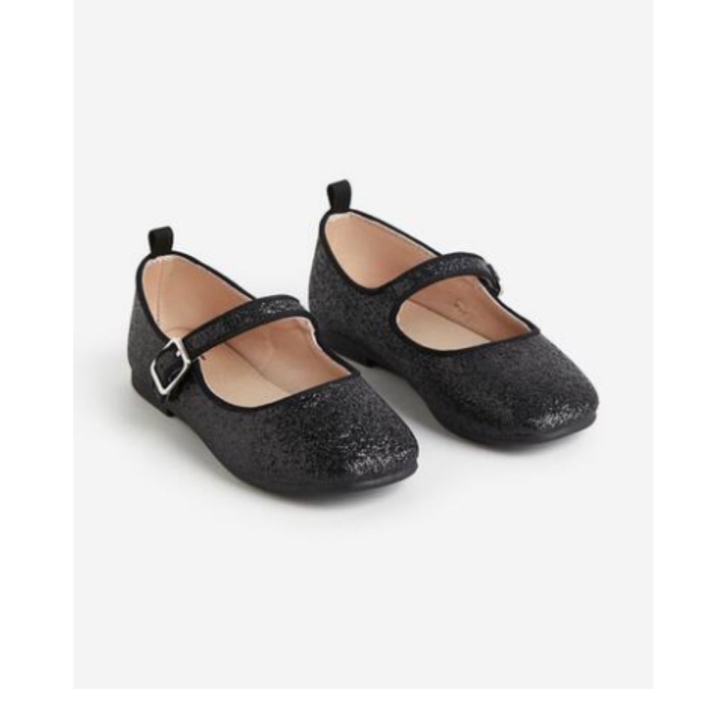 H&M Black Dress Shoes with Sparkly Finish